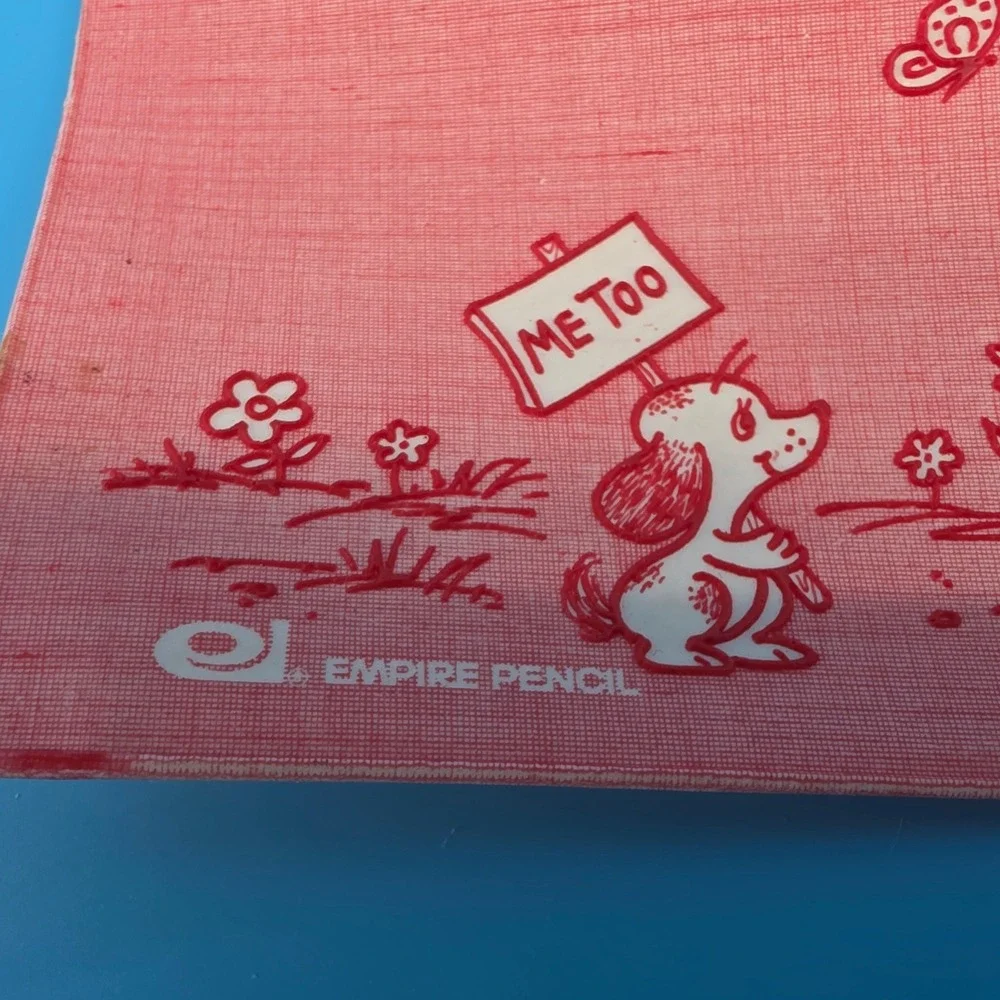 Vintage Empire Pencil Co Vinyl Zipper Pouch Everybody Likes You Made in USA 1970